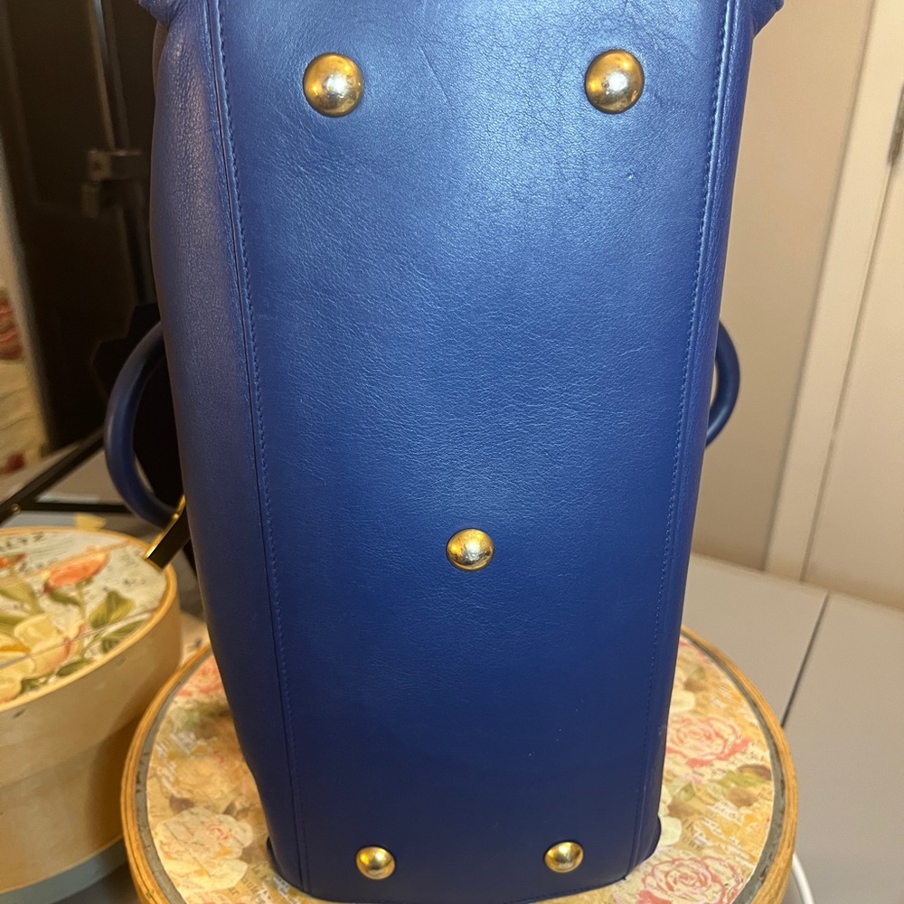 Yves Saint Laurent YSL Blue Leather Cabas Chyc - Picture 11 of 17